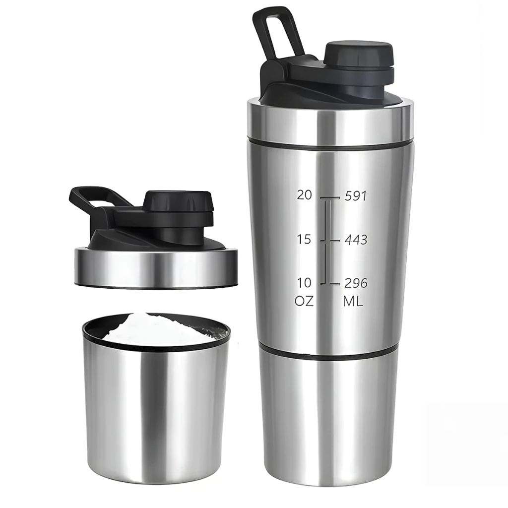 Shakeira Dupla Inox com Mola — produto recomendado pelo nutricionista Eduardo Klein