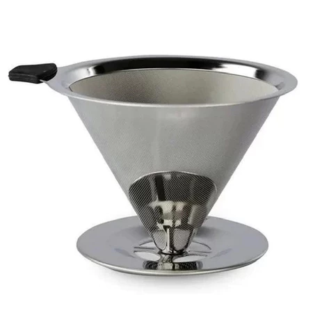 Filtro De Café Coador Inox 304 Extra Grande Reutilizável Pour Over — produto recomendado pelo nutricionista Eduardo Klein